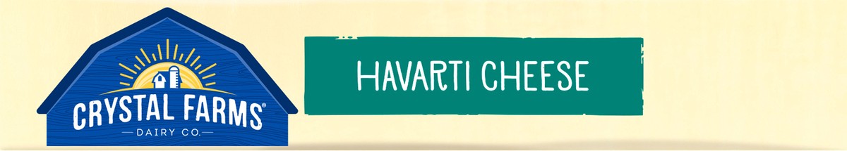 slide 5 of 8, Crystal Farms Havarti Cheese Block, 7 oz, 7 oz
