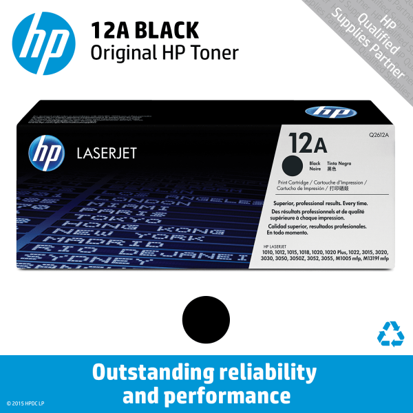 slide 2 of 3, HP 12A Black Original Toner Cartridge (Q2612A), 1 ct