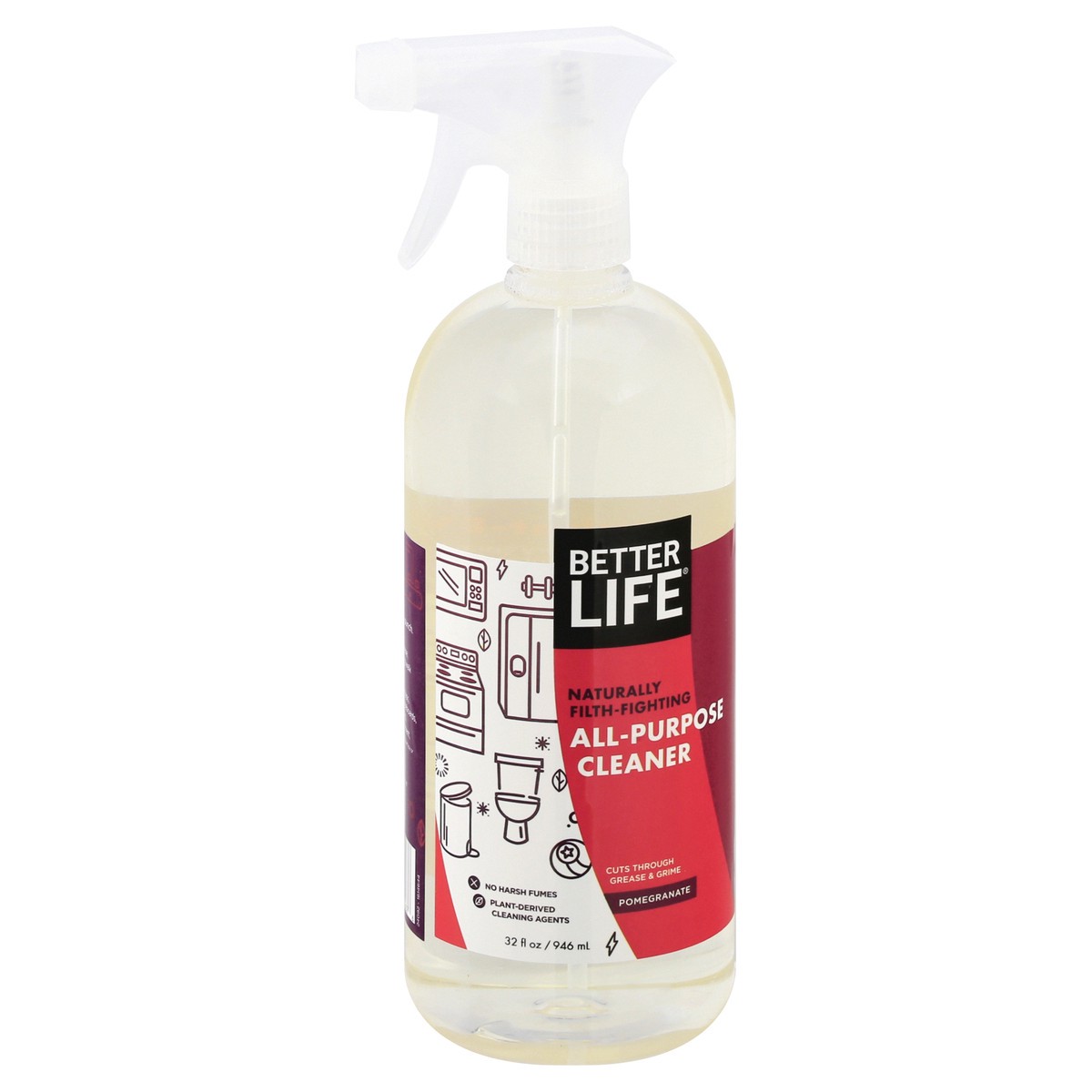 slide 3 of 9, Better Life Pomegranate All Purpose Cleaner, 32 oz