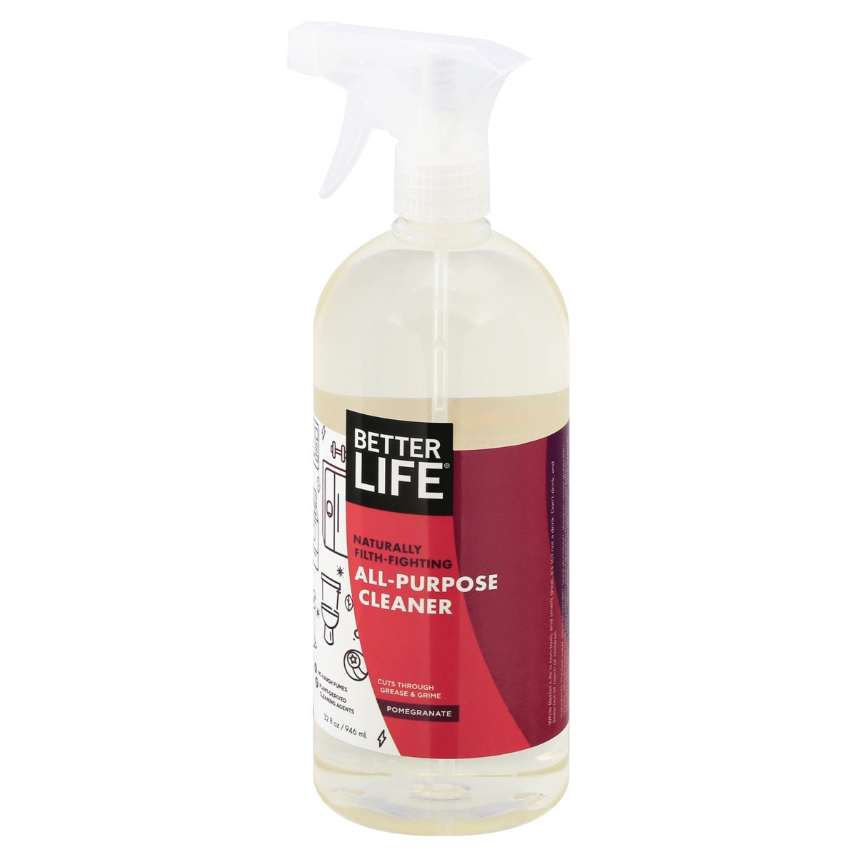 slide 4 of 9, Better Life Pomegranate All Purpose Cleaner, 32 oz