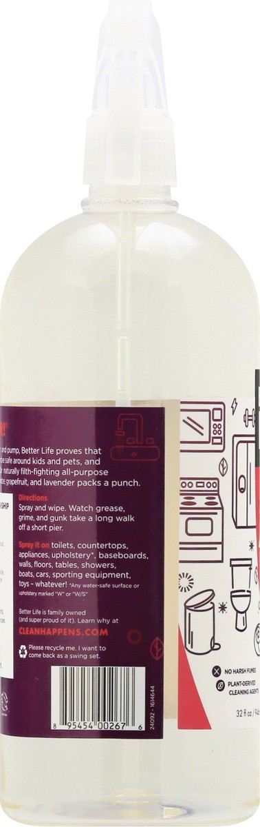 slide 7 of 9, Better Life Pomegranate All Purpose Cleaner, 32 oz