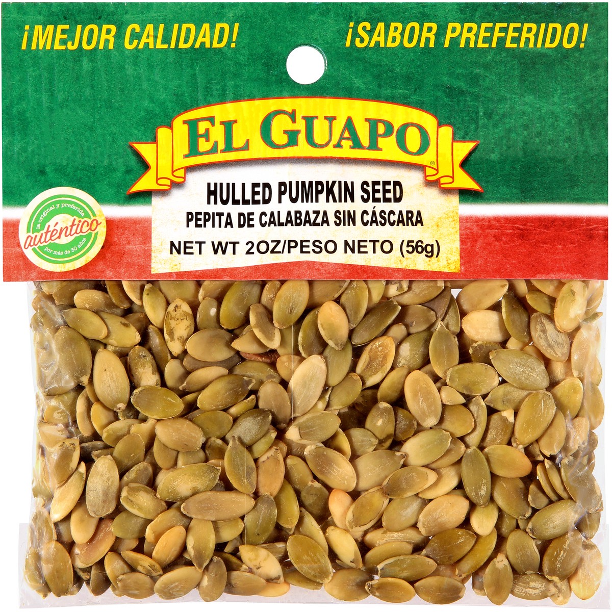 slide 1 of 5, El Guapo Hulled Pumpkin Seed, 2 oz, 2 oz