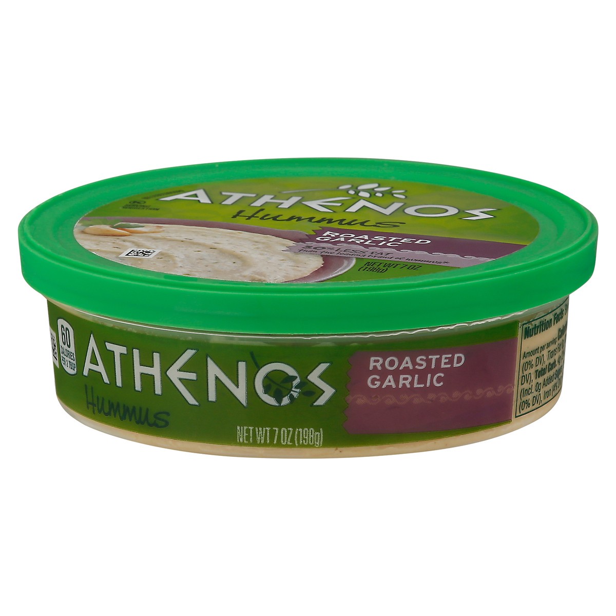 slide 5 of 11, Athenos Roasted Garlic Hummus, 7 oz Tub, 7 oz