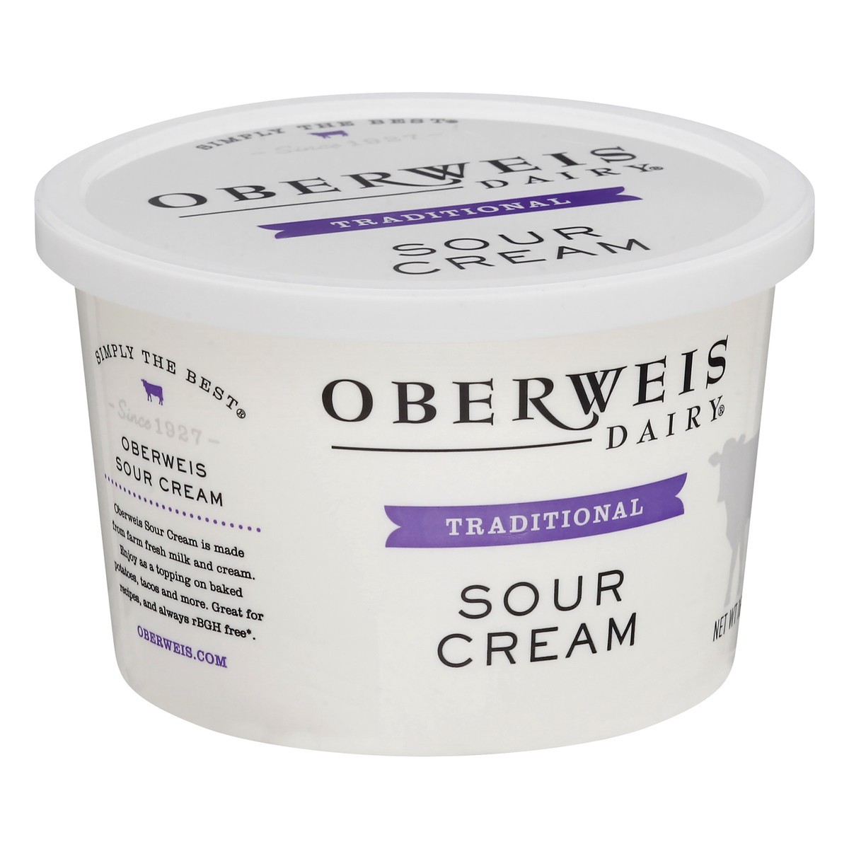 slide 12 of 13, Oberweis Traditional Sour Cream 16 oz, 16 oz