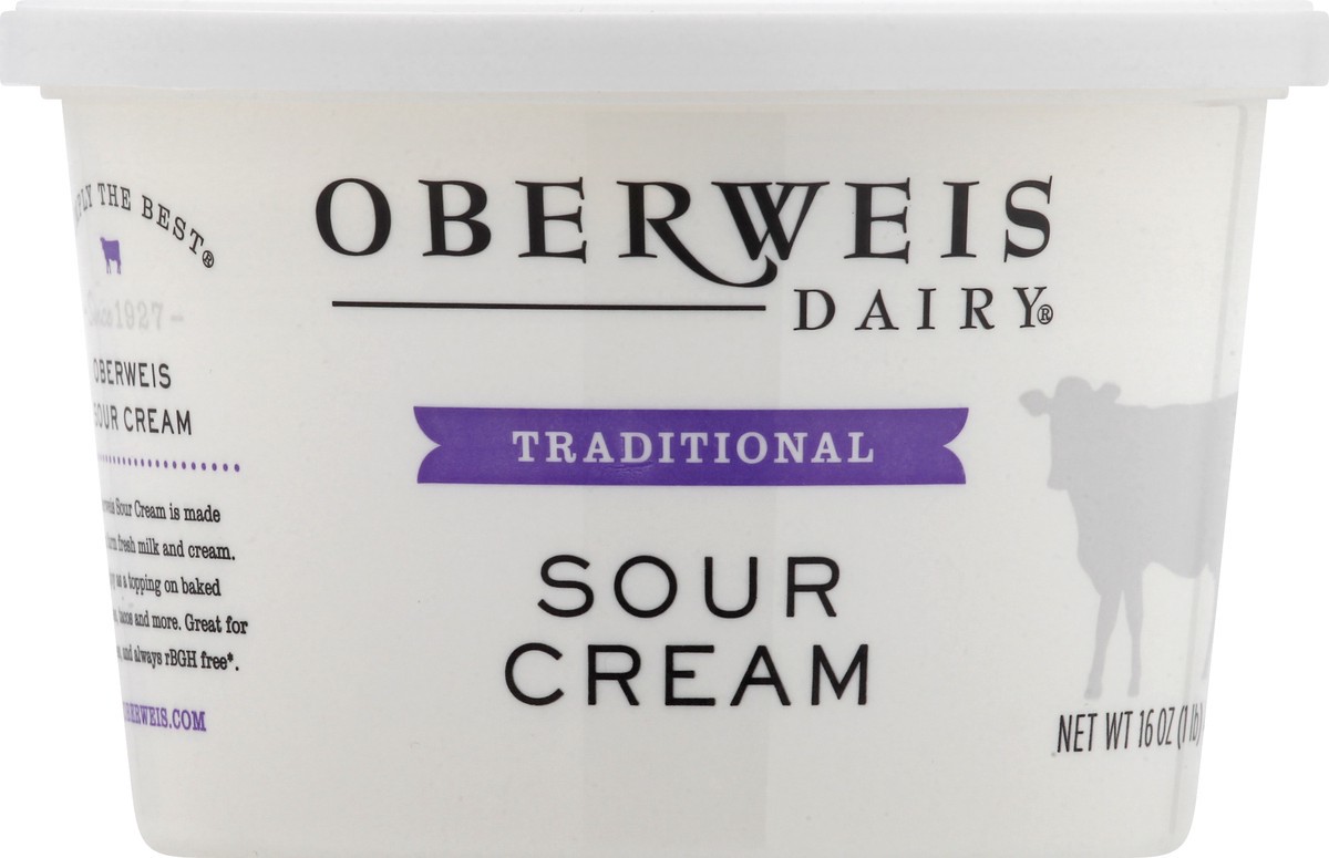 slide 10 of 13, Oberweis Traditional Sour Cream 16 oz, 16 oz