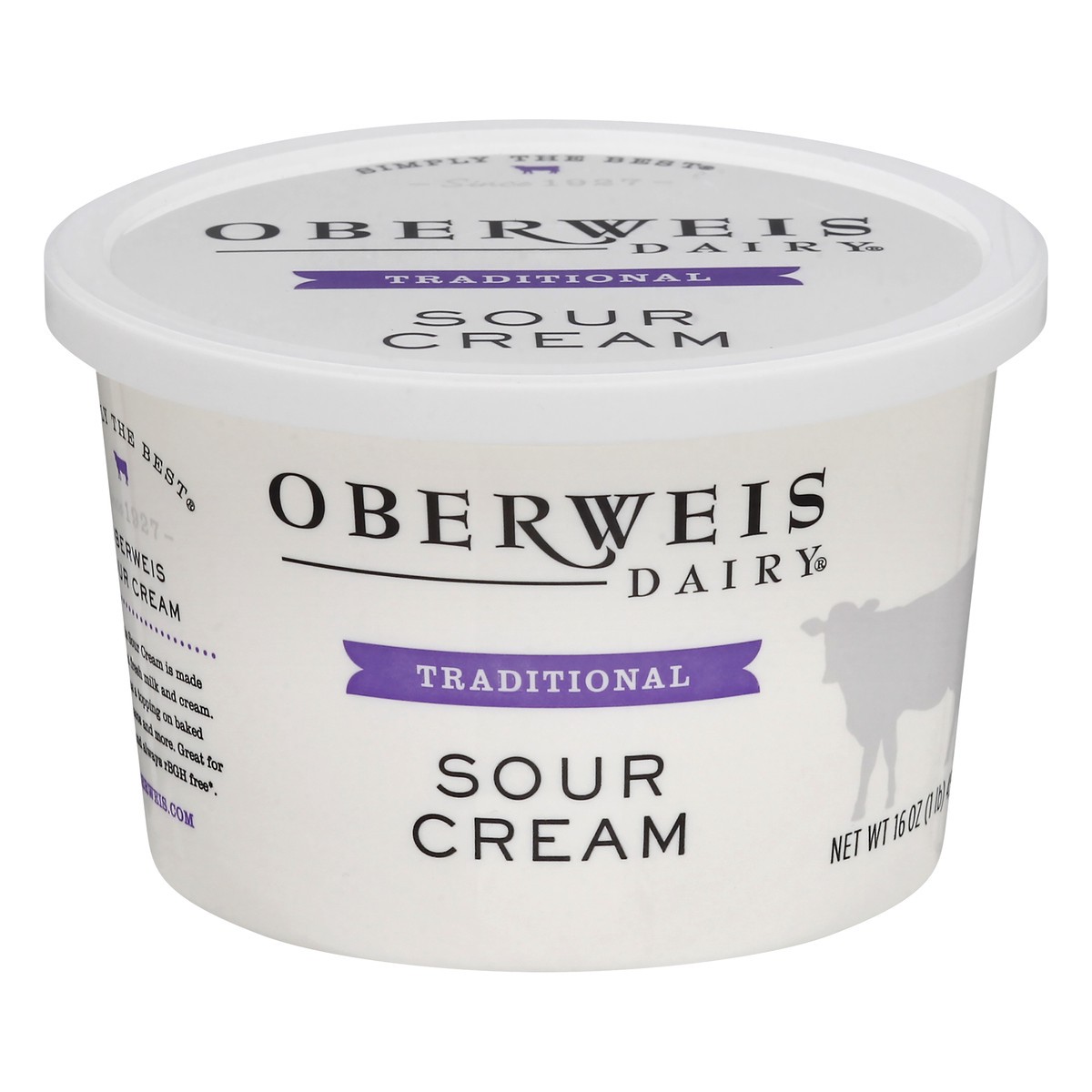 slide 1 of 13, Oberweis Traditional Sour Cream 16 oz, 16 oz
