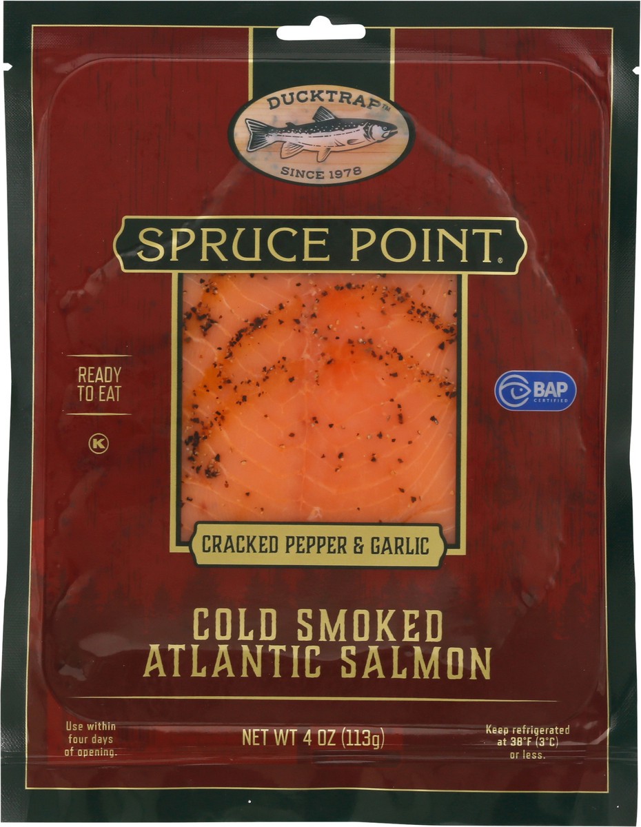 slide 1 of 9, Ducktrap River of Maine Cold Smoked Atlantic Salmon 4 oz, 4 oz