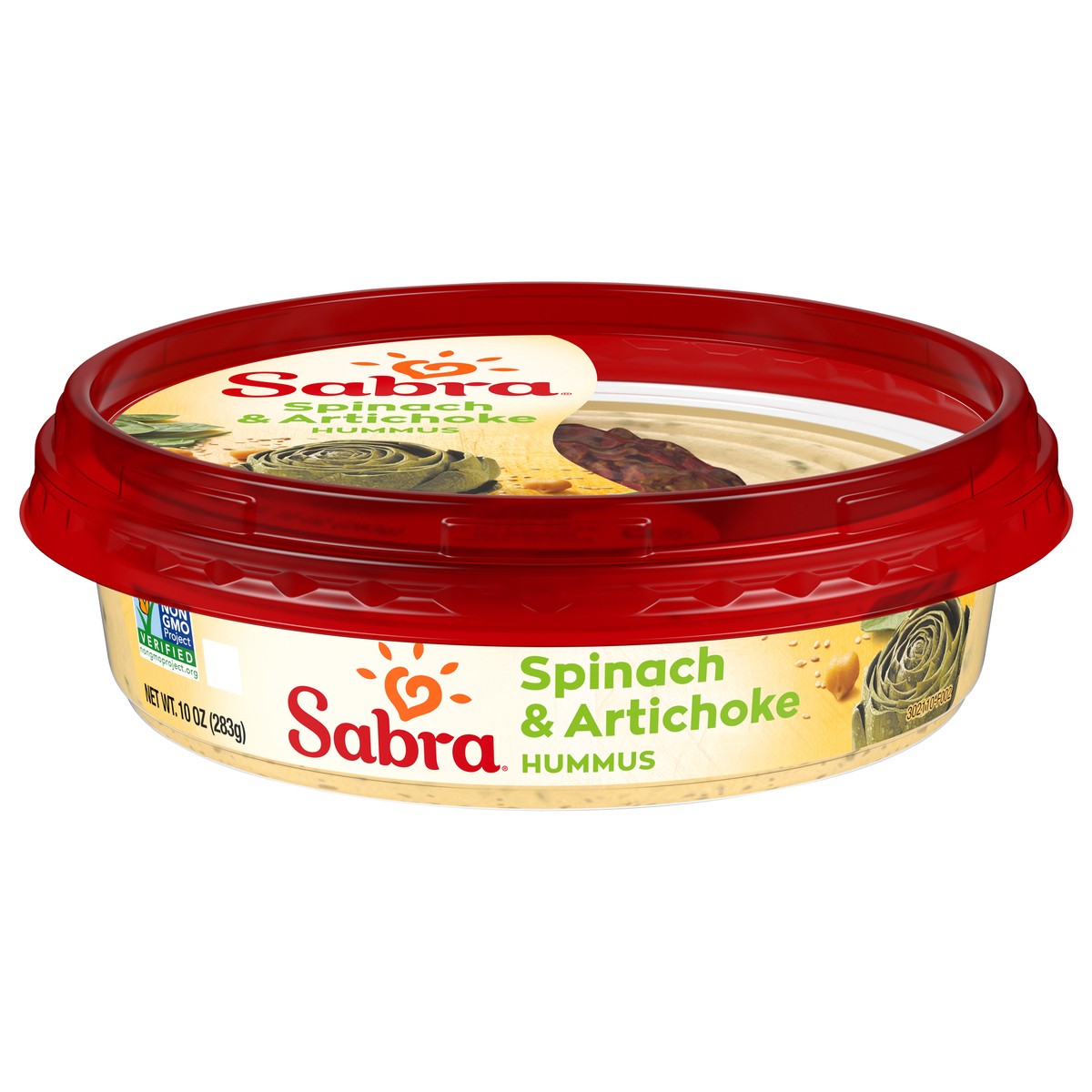 slide 1 of 6, Sabra Spinach & Artichoke Hummus, 10 oz, 10 oz