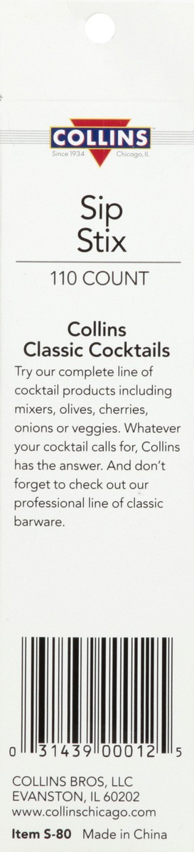 slide 8 of 8, true Collins Cocktail Sip Stix - 3 ct, 3 ct