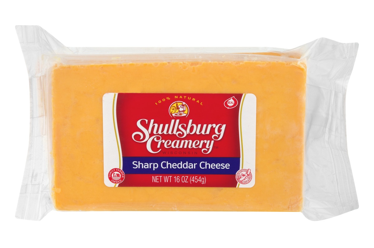 slide 1 of 1, Shullsburg Creamery Sharp Cheddar Cheese, 16 oz