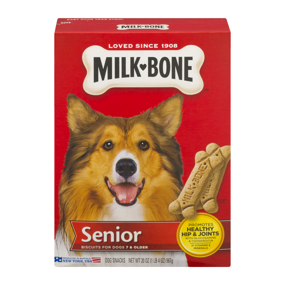 slide 1 of 6, Milk-Bone Senior Dog Biscuits, 20 oz