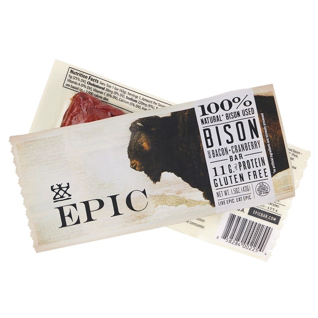 slide 1 of 1, Epic Uncured Bacon Cranberry Bison Bar, 1.3 oz