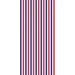Destination Holiday Patriotic Beach Towel - Red & Blue Stripes