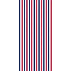 Destination Holiday Patriotic Beach Towel - Red & Blue Stripes