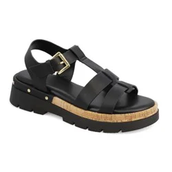 Mia Girl Women's Brooke-FC Fisherman Sandal, Black, Size 7