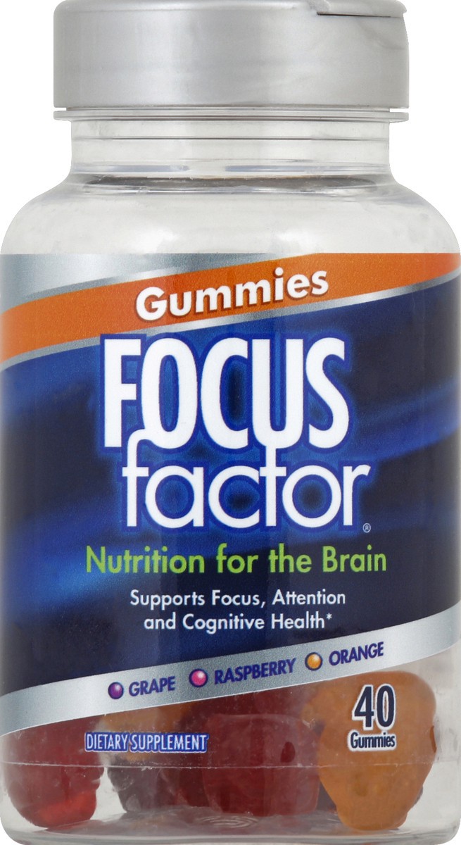 slide 2 of 6, Focus Factor Adult Gummies, 1 ct