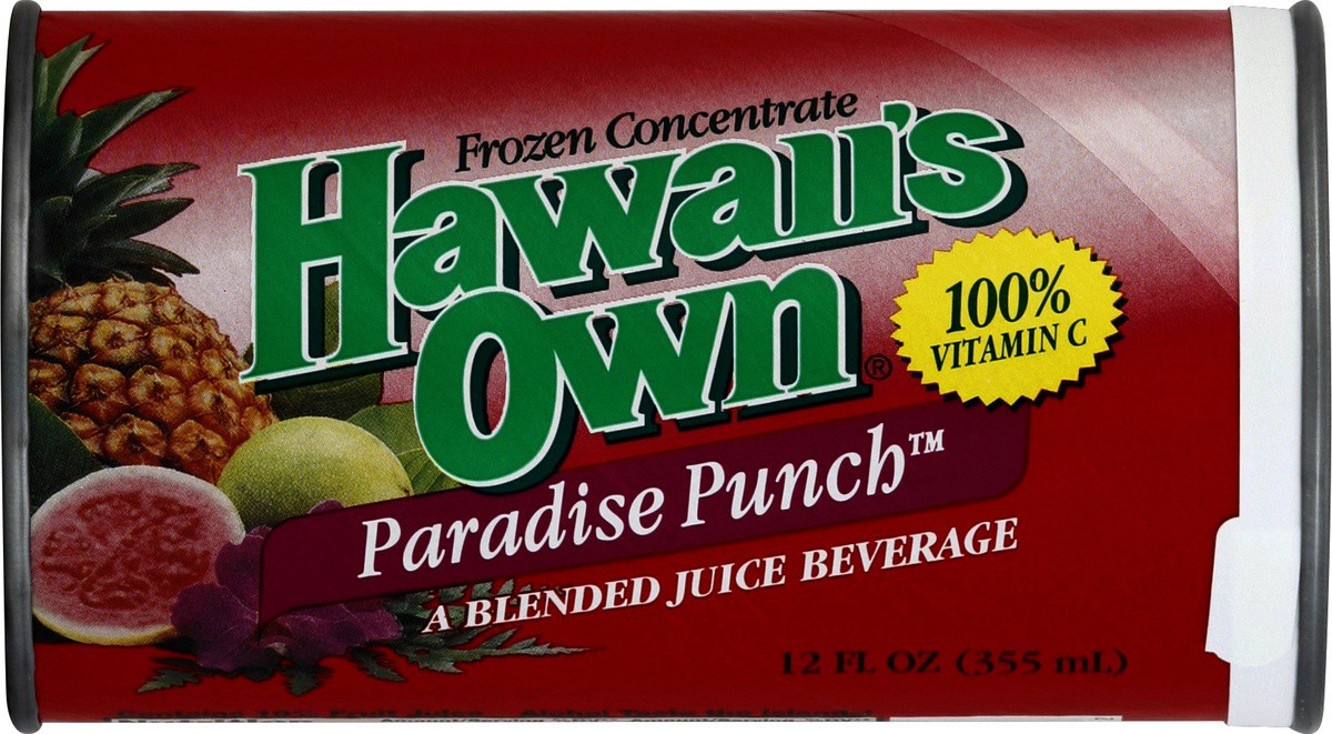 slide 4 of 4, Hawaiian's Own Paradise Punch, 12 oz