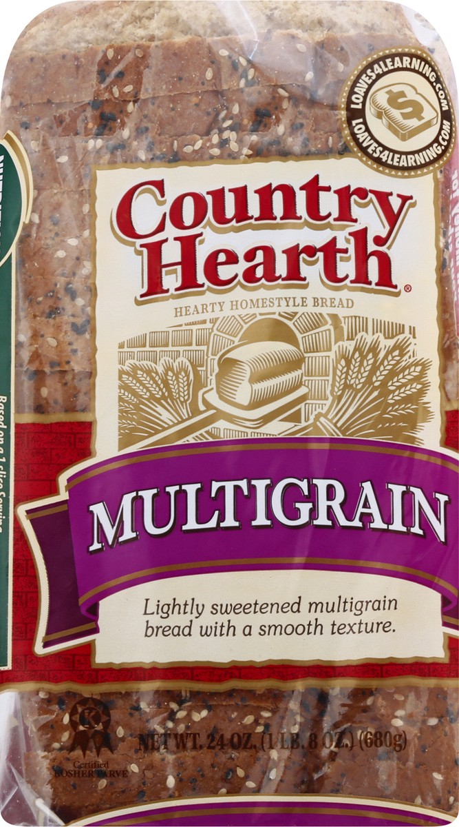 slide 3 of 13, Country Hearth Multigrain Bread, 1 ct