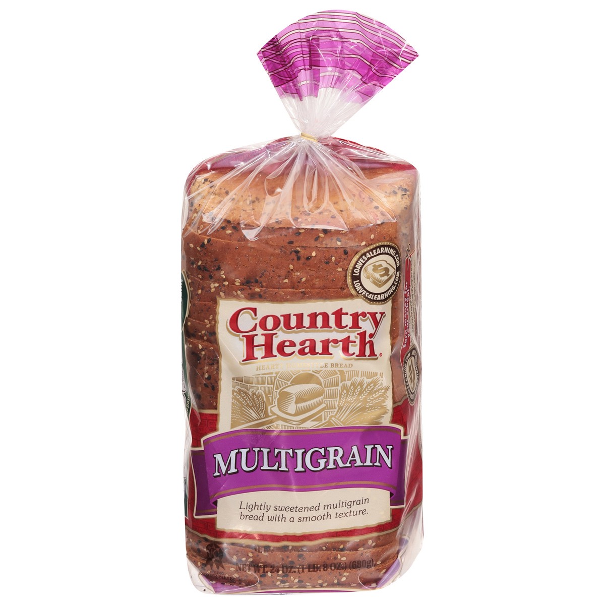 slide 1 of 13, Country Hearth Multigrain Bread 24 oz, 24 oz