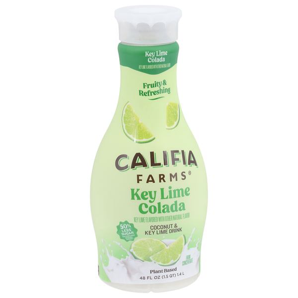 slide 1 of 1, Califia Farms Coconut & Key Lime Drink, Plant Based, Key Lime Colada - 48 fl oz, 48 fl oz