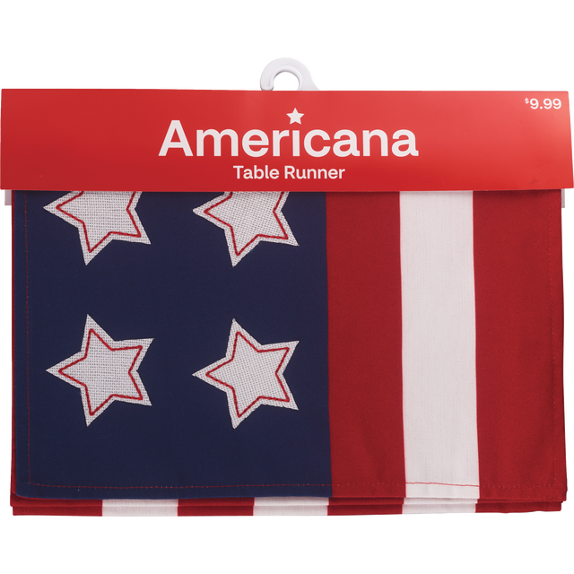 slide 1 of 1, NON BRAND 72Inx13In Americana Table Runner, 1 ct