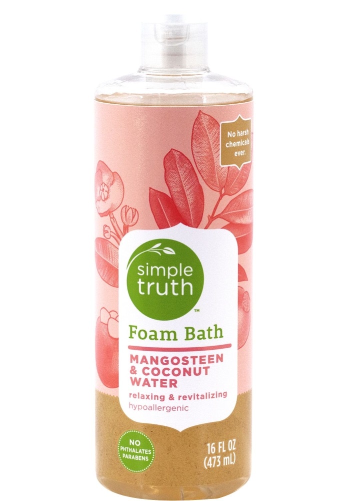 slide 1 of 1, Simple Truth Foam Bath Mangosteen & Coconut Water, 16 fl oz