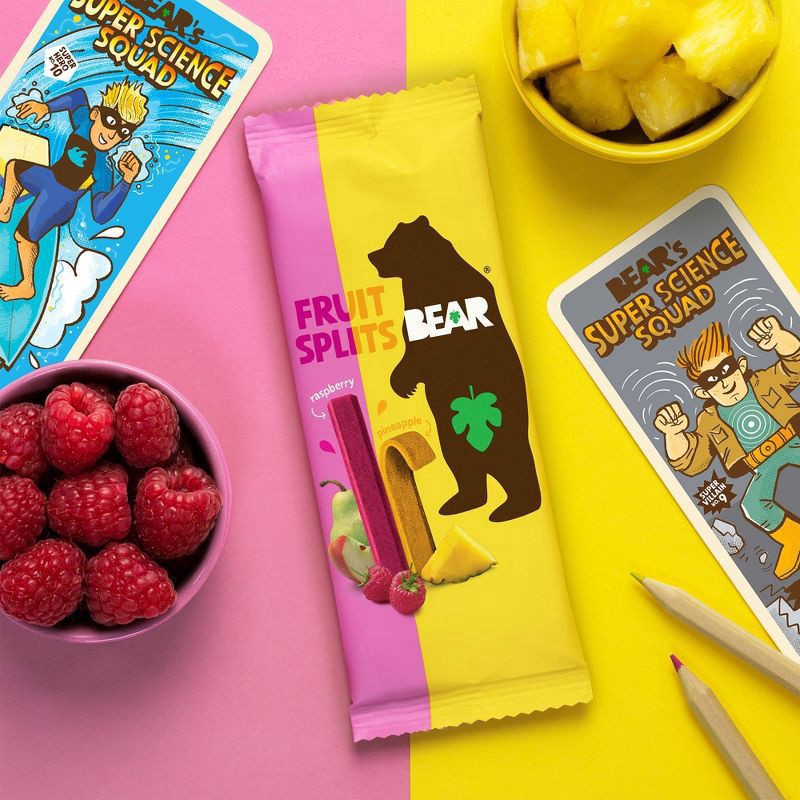 slide 2 of 5, BEAR Raspberry Pineapple Fruit Splits - 3.5oz, 3.5 oz