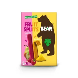 Bear Apple, Pear, Pineapple, Raspberry Fruit Splits - 5 x 0.7 oz Packs