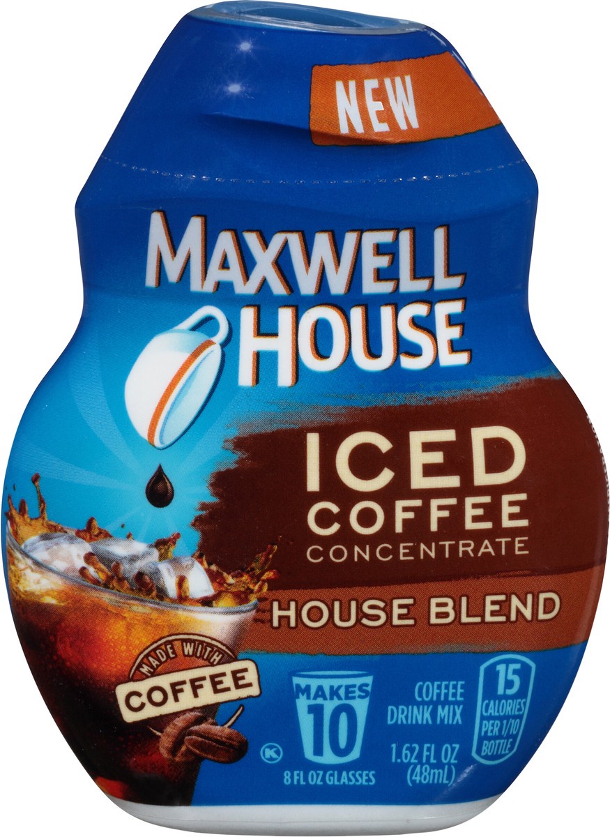 slide 12 of 13, Maxwell House house Blend Iced Coffee Liquid Concentrate, 1.62 fl oz