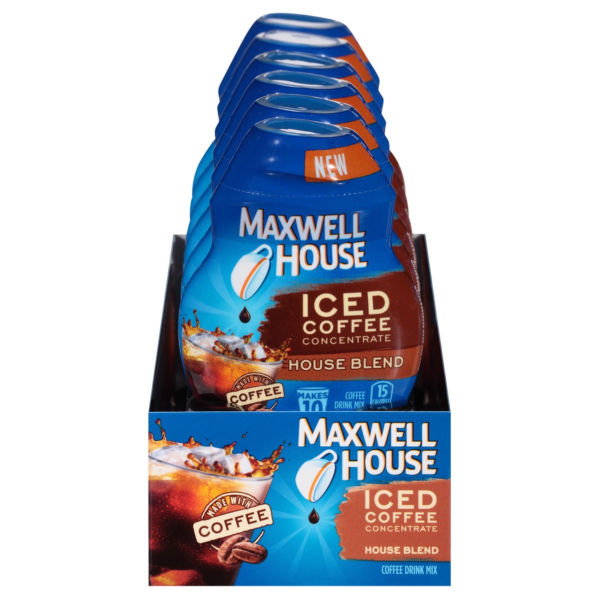 slide 13 of 13, Maxwell House house Blend Iced Coffee Liquid Concentrate, 1.62 fl oz