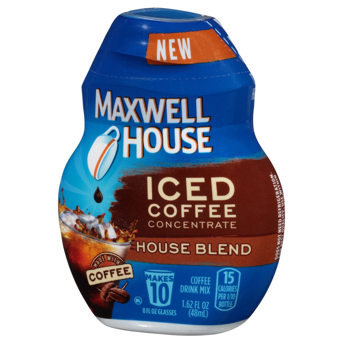 slide 5 of 13, Maxwell House house Blend Iced Coffee Liquid Concentrate, 1.62 fl oz