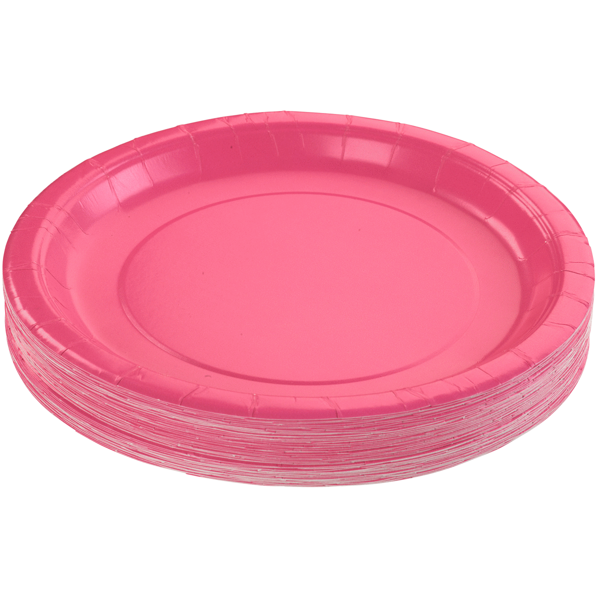 slide 1 of 1, Unique Industries Hot Pink Plates, 50 ct; 9 in