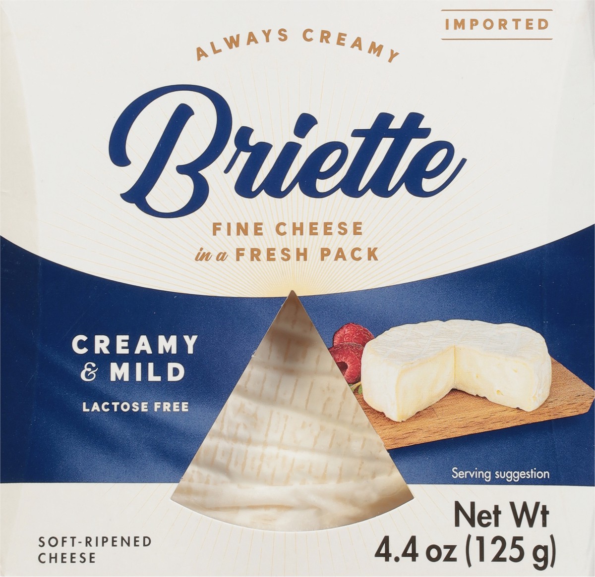 slide 9 of 9, Briette Creamy & Mild Soft-Ripened Cheese 4.4 oz, 4.4 oz