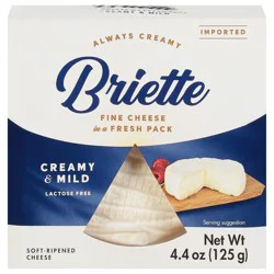 Briette Creamy & Mild Soft-Ripened Cheese 4.4 oz