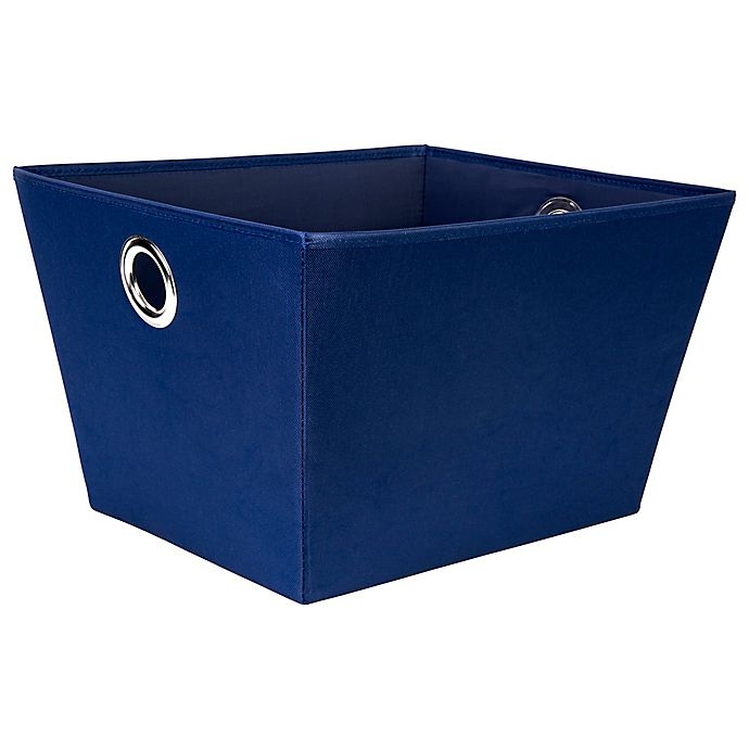 slide 1 of 1, SALT Heavyweight Large Grommet Bin - Blue, 1 ct