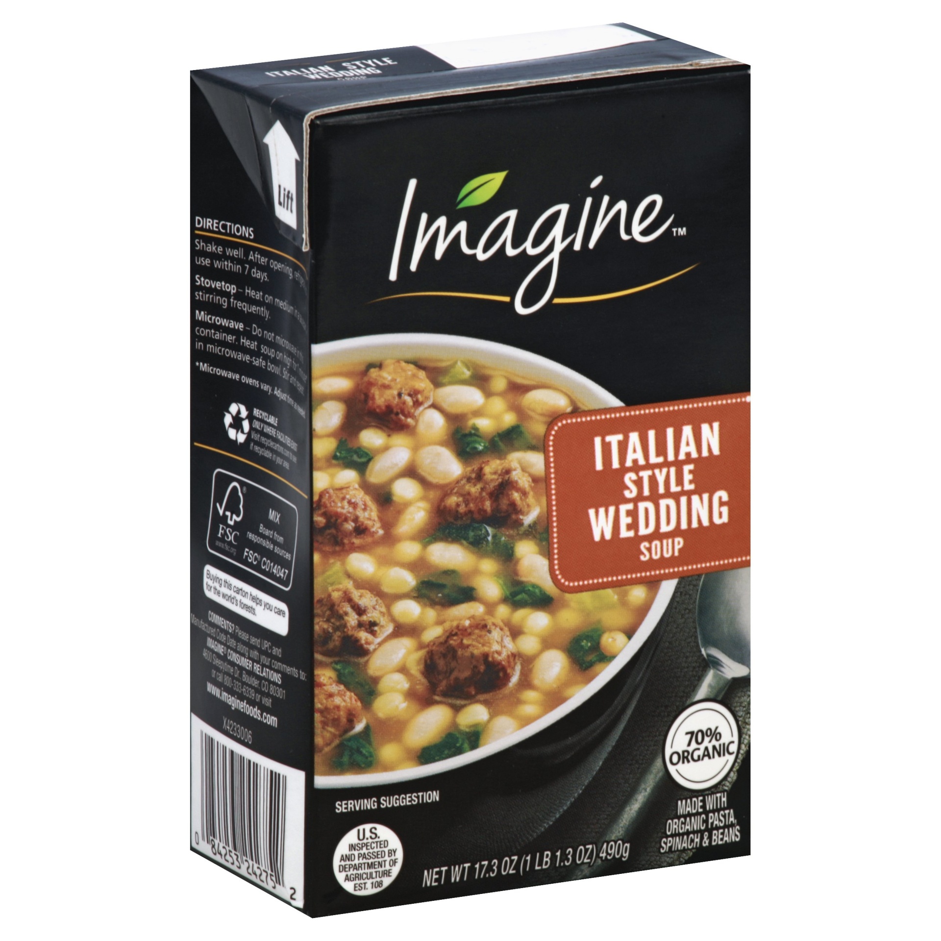 slide 1 of 4, Imagine Wedding Soup 17.3 oz, 17.3 oz