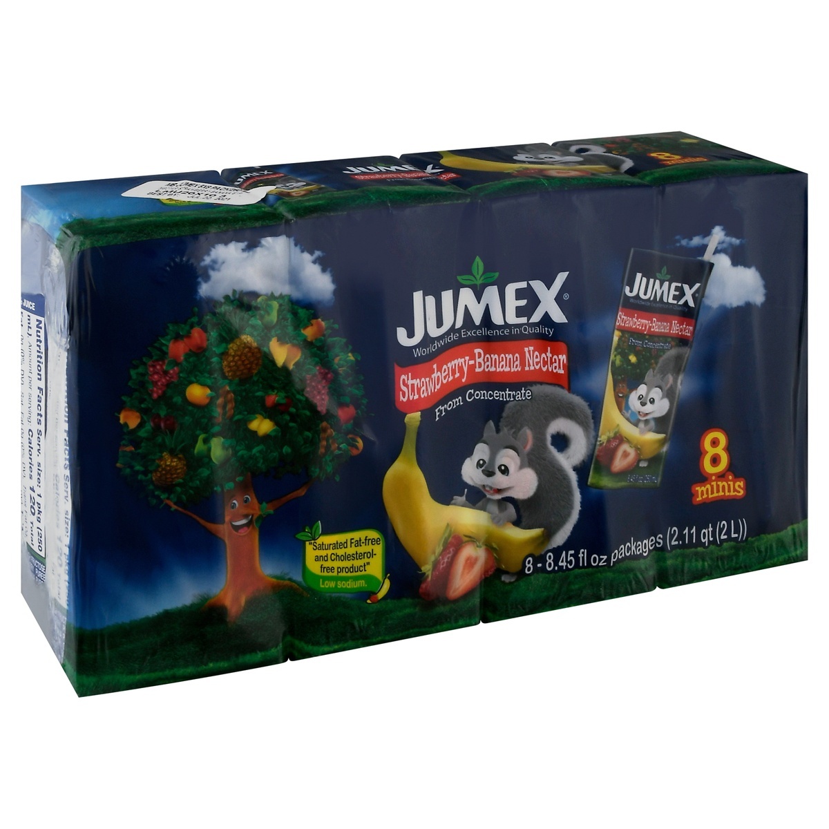 slide 1 of 1, Jumex 8 Minis Strawberry-Banana Nectar - 8 ct, 8 ct