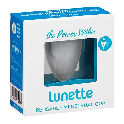 slide 1 of 1, Lunette Menstrual Cup Clear Model 2, 1 ct