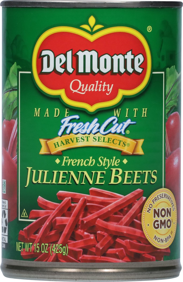 slide 3 of 9, Del Monte Fresh Cut French Style Julienne Beets, 15 oz