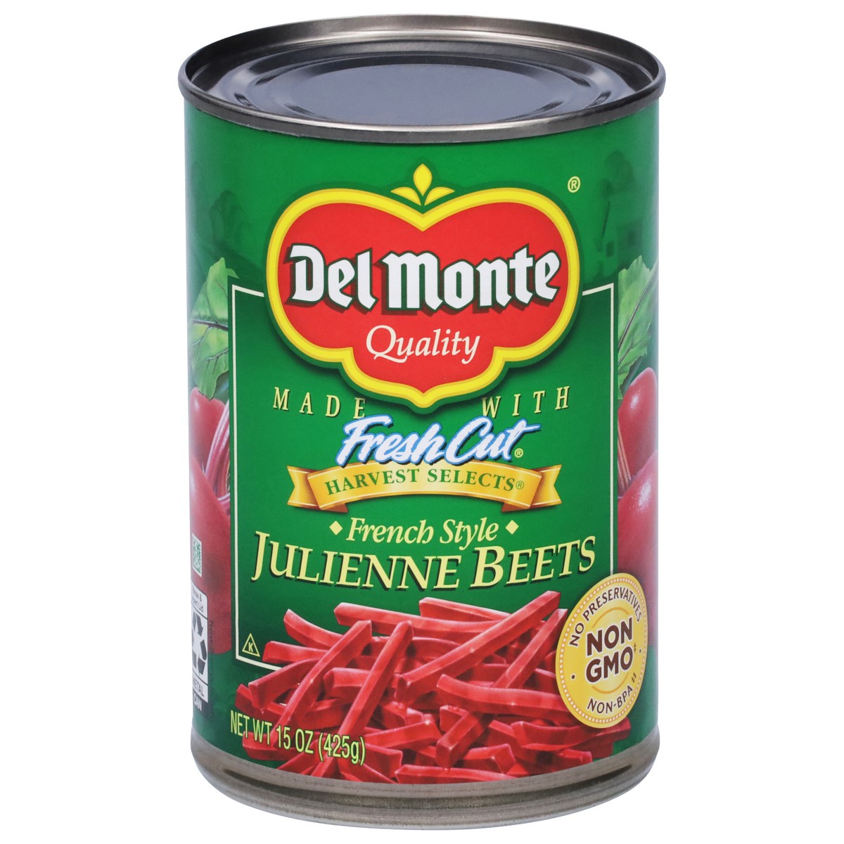 slide 1 of 9, Del Monte Fresh Cut French Style Julienne Beets, 15 oz