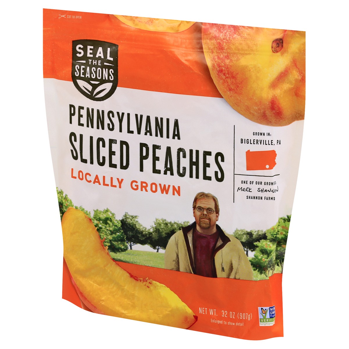 slide 5 of 13, Seal the Seasons Pennsylvania Sliced Peaches 32 oz, 32 oz