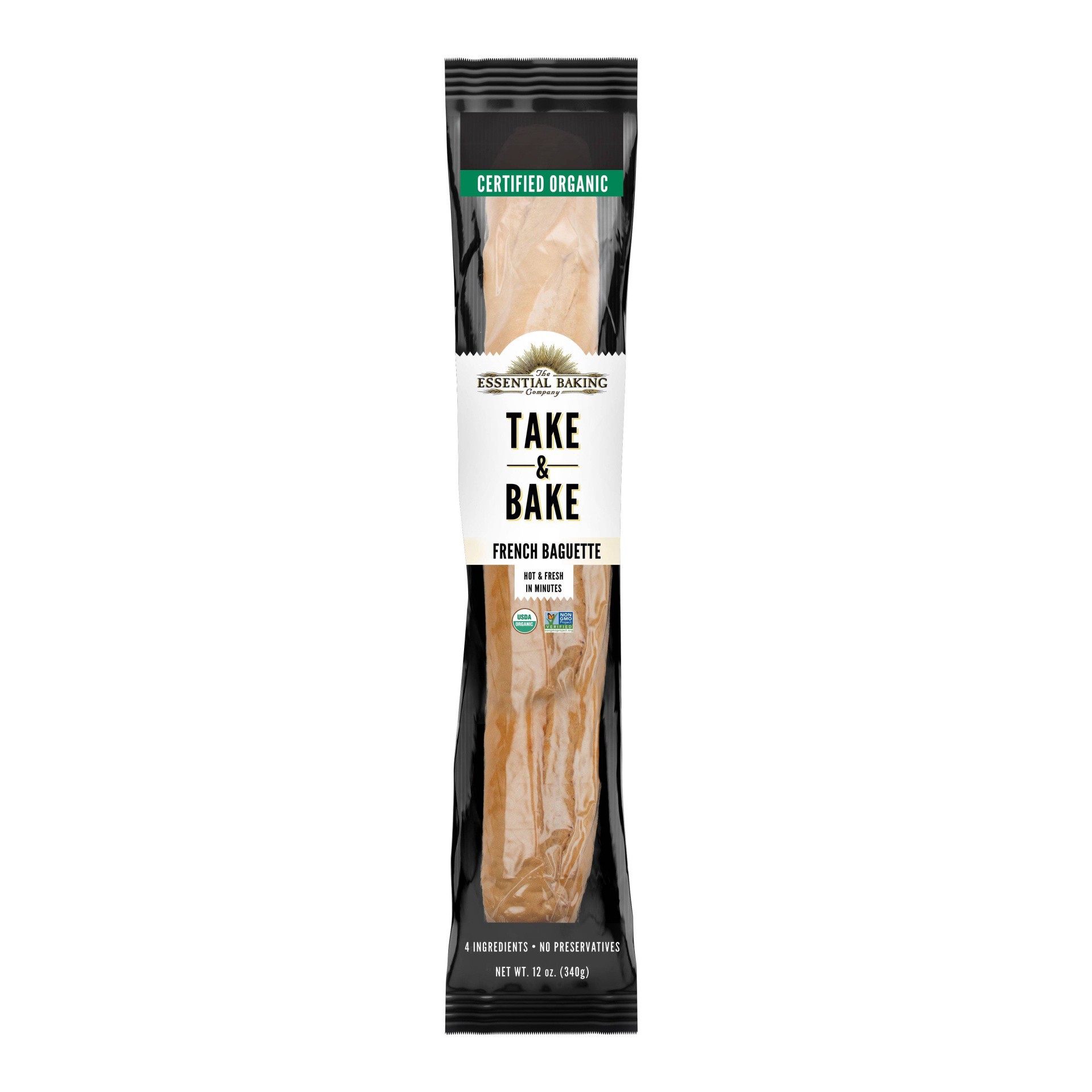 slide 1 of 6, The Essential Baking Company Take & Bake French Baguette 12 oz. Bag, 12 oz