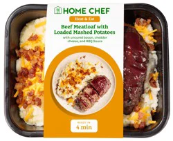 Home Chef Heat & Eat Beef Meatloaf With Loaded Mashed Potatoes