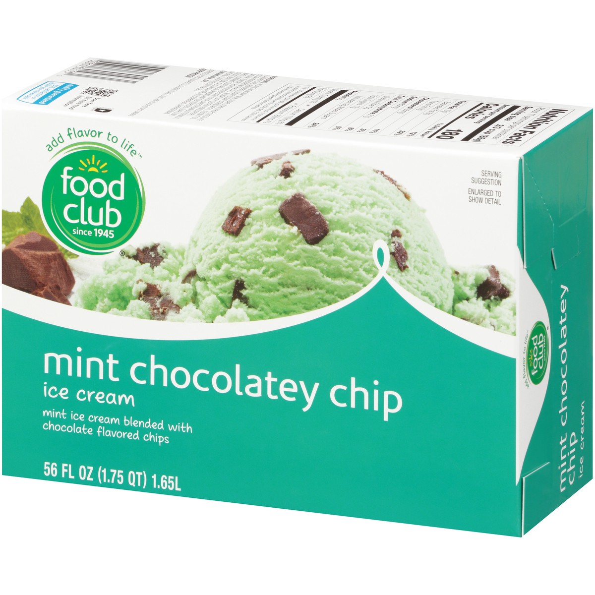 slide 3 of 14, Food Club Mint Chocolatey Chip Ice Cream, 56 fl oz