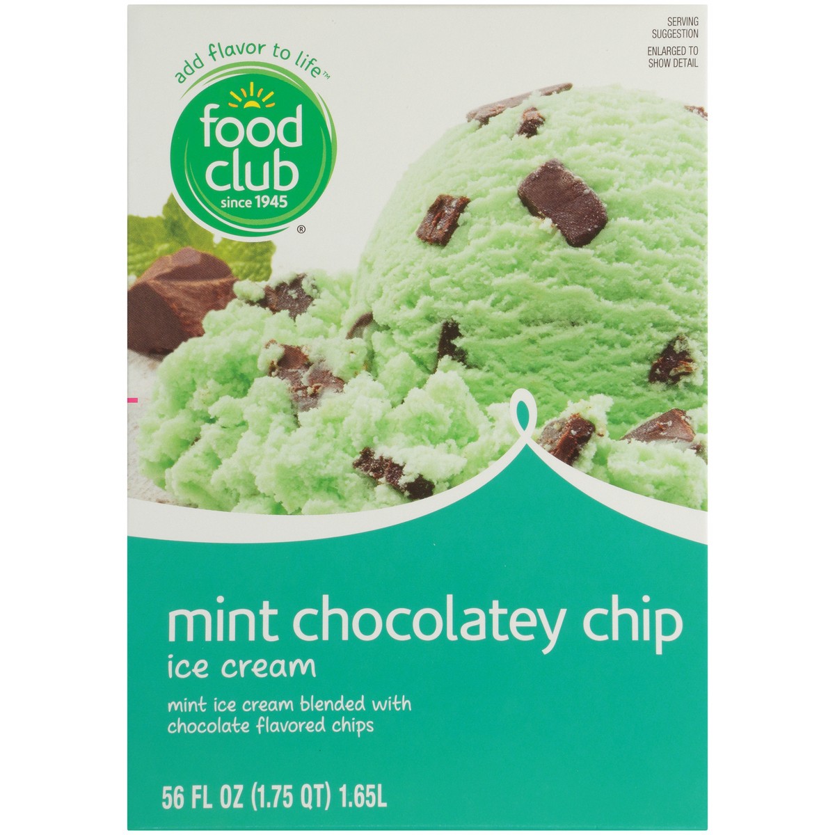 slide 12 of 14, Food Club Mint Chocolatey Chip Ice Cream, 56 fl oz