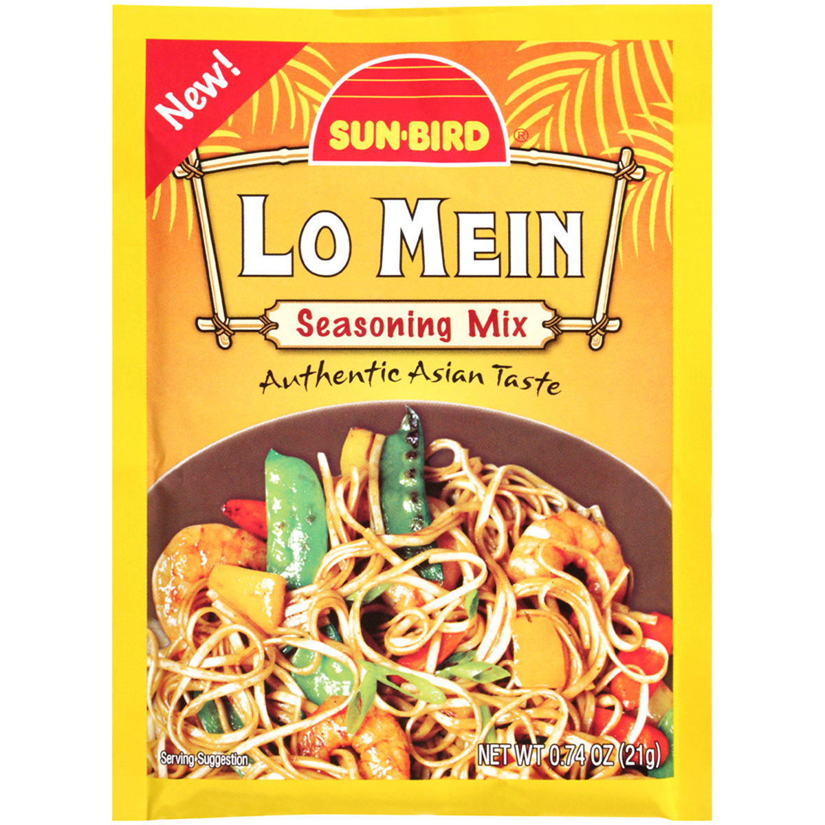 slide 1 of 6, Sun-Bird Lo Mein Seasoning Mix, 0.74 oz