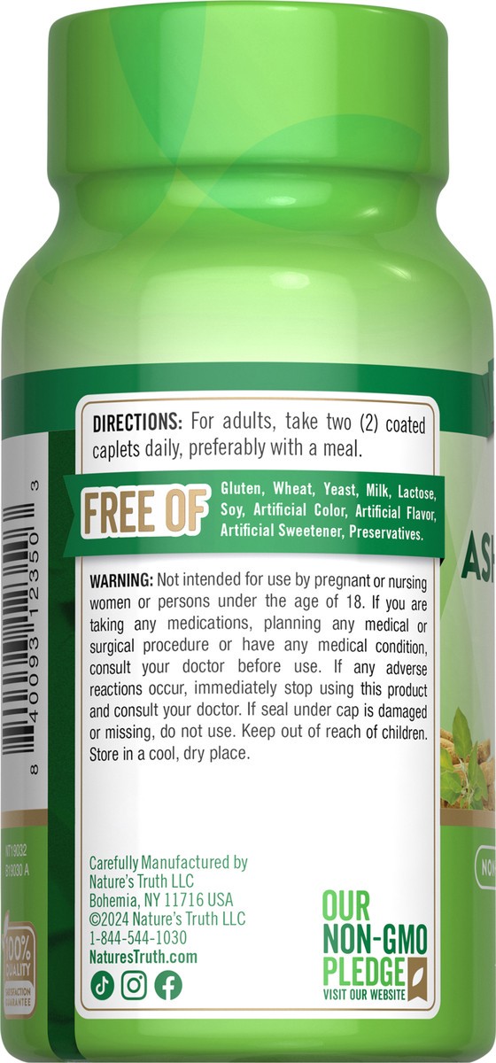 slide 6 of 9, Nature's Truth KSM Ashwagandha 600mg (per 2), 60 ct