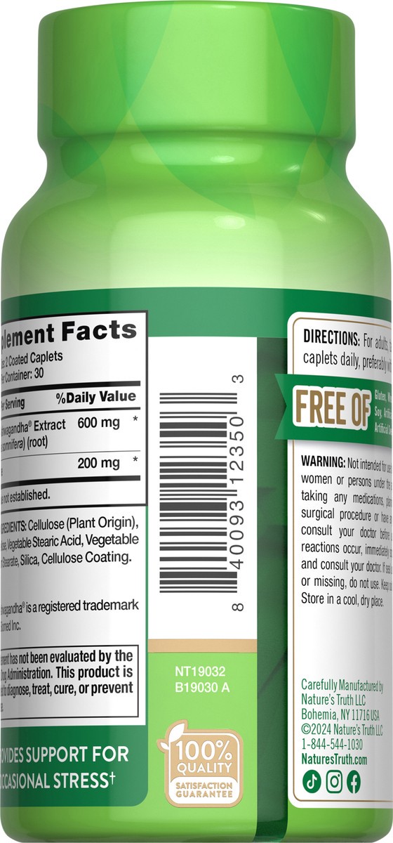 slide 2 of 9, Nature's Truth KSM Ashwagandha 600mg (per 2), 60 ct