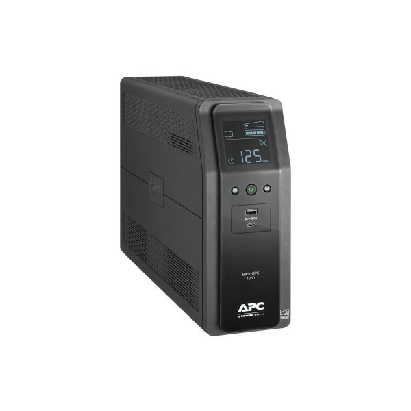 slide 2 of 7, APC Back-Ups Pro 10-Outlet Tower Uninterruptible Power Supply, 1,350Va/810 Watts, Bn1350M2, 1 ct