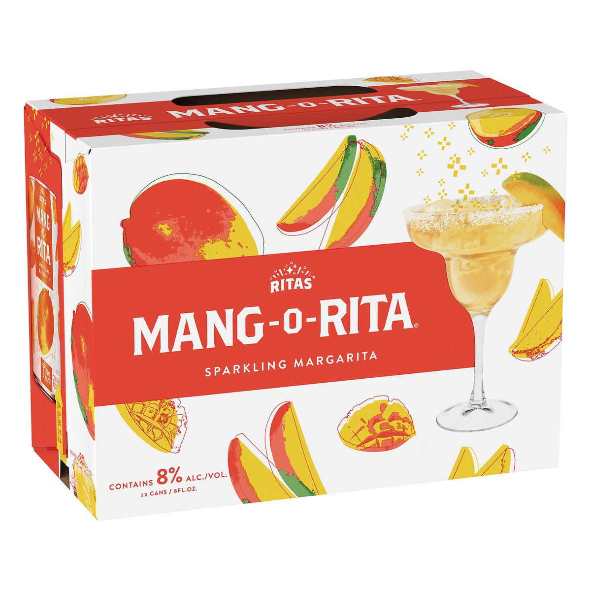 slide 8 of 8, RITAS 12 Pack Sparkling Mang-O-Rita Margarita 12 ea, 12 ct; 8 oz